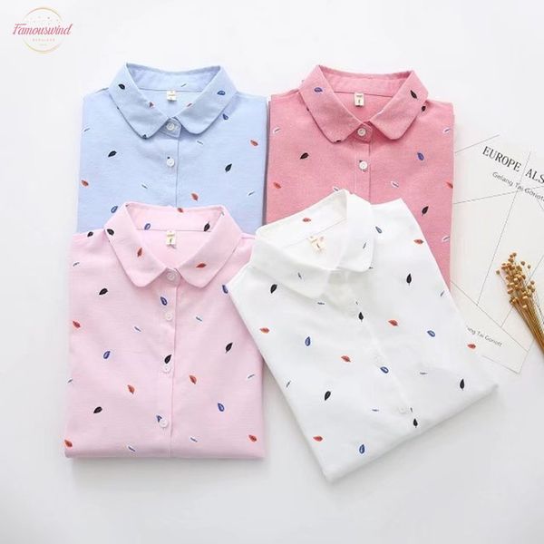 long sleeve print women cotton shirt 2020 spring new fashion office lady casual shirt blue blusa feminina, White
long sleeve print women cotton shirt 2020 spring new fashion office lady casual shirt blue blusa feminina, White