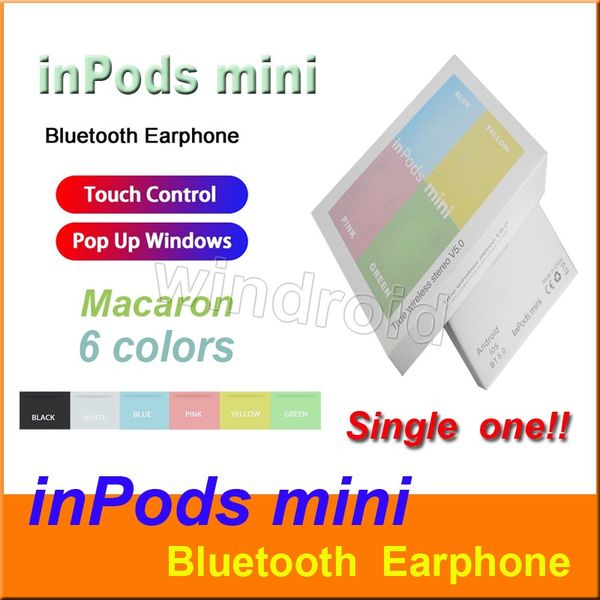 inpods мини один наушник Bluetooth беспроводной Macaron матового цвета 6 цветов выскочат окн
inpods мини один наушник Bluetooth беспроводной Macaron матового цвета 6 цветов выскочат окн