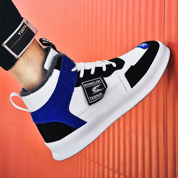 men's winter high fashion sneakers trend comfortable winter keep warm man casual shoes outdoor plus velvet shoes, Black
men's winter high fashion sneakers trend comfortable winter keep warm man casual shoes outdoor plus velvet shoes, Black