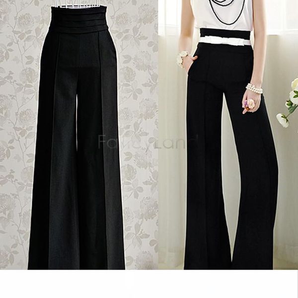 2015 women summer palazzo high waist flare pant career casual business wide leg trousers loose pants drop shipping 50, Black;white
2015 women summer palazzo high waist flare pant career casual business wide leg trousers loose pants drop shipping 50, Black;white