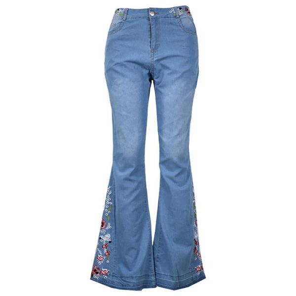 women's jeans women high-waisted micro elastic-lace-up pants wide loose denim fashion elegant embroidery casual boot cut pant, Blue
women's jeans women high-waisted micro elastic-lace-up pants wide loose denim fashion elegant embroidery casual boot cut pant, Blue