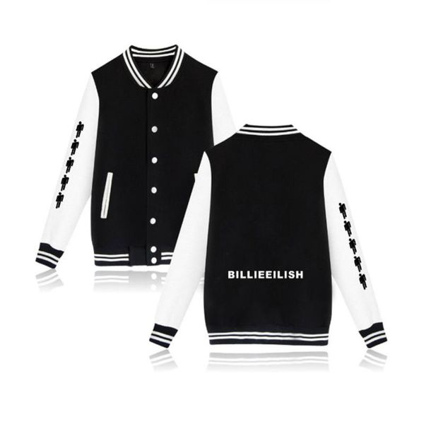 new billie eilish men/woen popular billie eilish sweatshirt jackets boy girl baseball jacket men 2020 fashion outerwear clothes, Black;brown 
new billie eilish men/woen popular billie eilish sweatshirt jackets boy girl baseball jacket men 2020 fashion outerwear clothes, Black;brown
