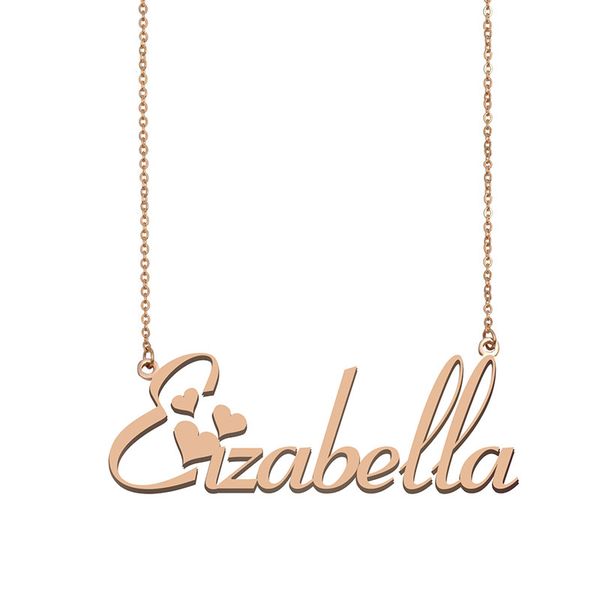 eizabella name necklace pendant for women girls birthday gift custom nameplate kids friends jewelry 18k gold plated stainless steel, Silver
eizabella name necklace pendant for women girls birthday gift custom nameplate kids friends jewelry 18k gold plated stainless steel, Silver