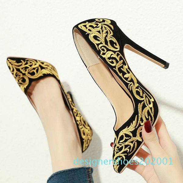 with box party new yellow black embroider pointed stiletto dress shoes women designer pumps size 35 to 40 11cm 01d
with box party new yellow black embroider pointed stiletto dress shoes women designer pumps size 35 to 40 11cm 01d