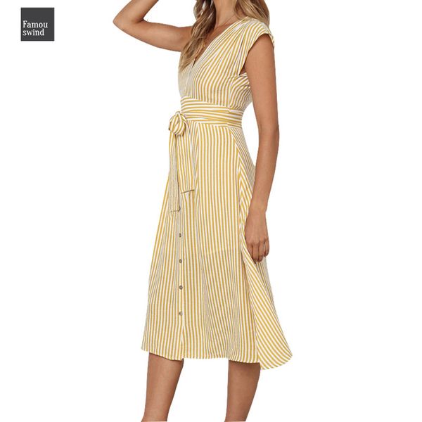 summer dress robe sashes party women sweet boho buttons spring striped dress casual beach sundress sleeveless mujer, Black;gray
summer dress robe sashes party women sweet boho buttons spring striped dress casual beach sundress sleeveless mujer, Black;gray