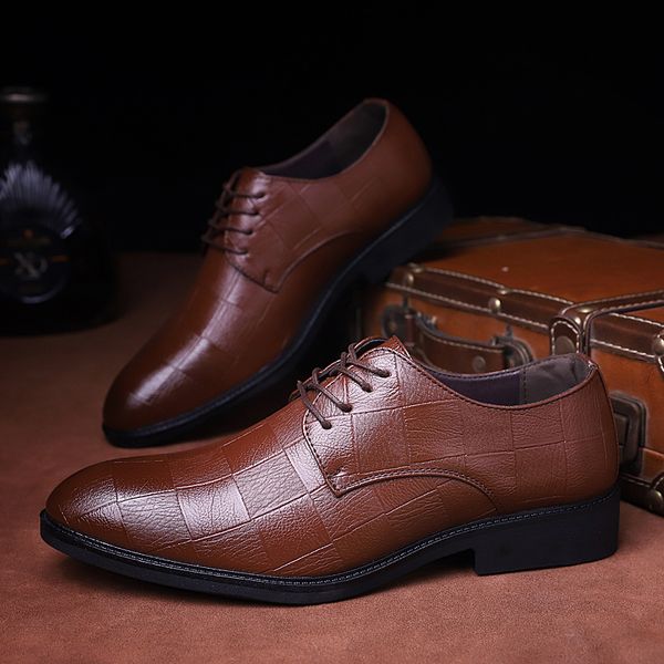 men leather shoes oxford pu leather men's dress shoes business flat breathable men's banquet wedding big szie 48, Black
men leather shoes oxford pu leather men's dress shoes business flat breathable men's banquet wedding big szie 48, Black