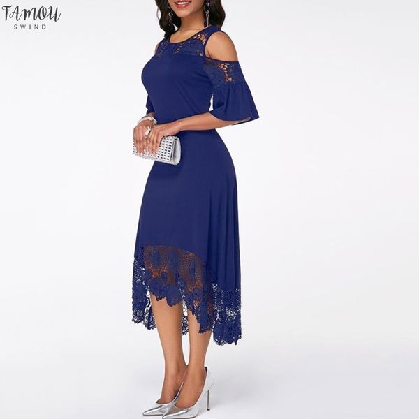 summer vintage lady plus size solid lace cold shoulder short sleeve irregular evening party dress vestidoswomen 2020 fashion hot, Black;gray
summer vintage lady plus size solid lace cold shoulder short sleeve irregular evening party dress vestidoswomen 2020 fashion hot, Black;gray