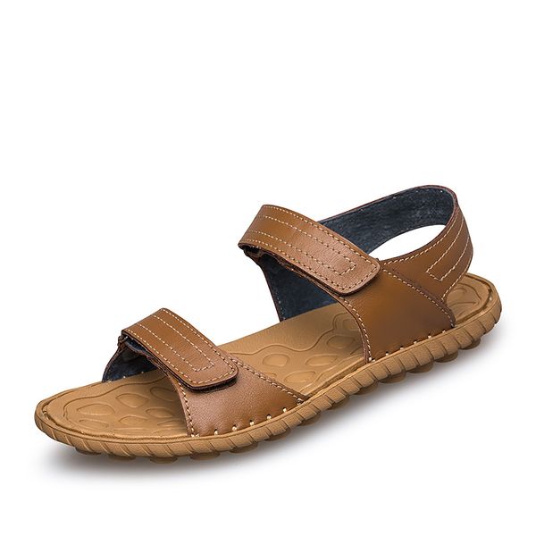 men shoes genuine leather beach sandals men summer roman sandals leather breathable wear-resistant, Black
men shoes genuine leather beach sandals men summer roman sandals leather breathable wear-resistant, Black