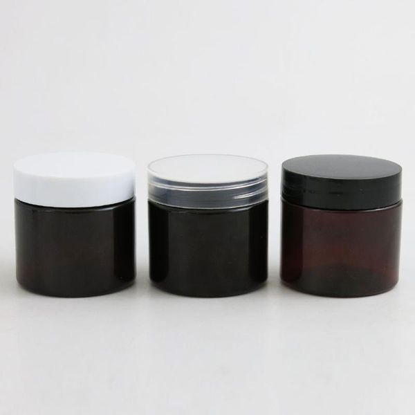 30pcs dark brown amber plastic round cream lotion jar bottle with black white screw cap 2oz cosmetic sample containers 60g 60ml
30pcs dark brown amber plastic round cream lotion jar bottle with black white screw cap 2oz cosmetic sample containers 60g 60ml