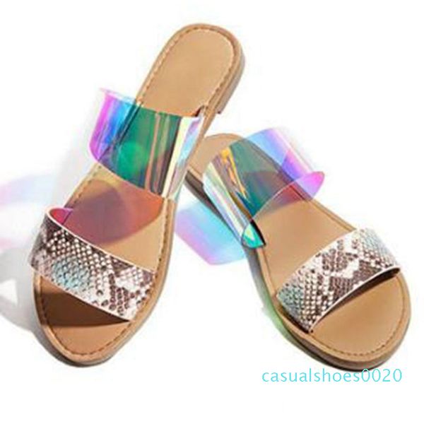 2020 ladies summer clear flat slippers open toe low square heels pu snake leopard big size 36-42 casual party c20, Black
2020 ladies summer clear flat slippers open toe low square heels pu snake leopard big size 36-42 casual party c20, Black