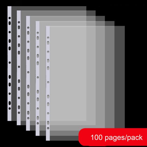 100 pages/pack transparent clear waterproof document pocket a4 multipurpose sheet protectors file holder 11-hole pp file pouch
100 pages/pack transparent clear waterproof document pocket a4 multipurpose sheet protectors file holder 11-hole pp file pouch