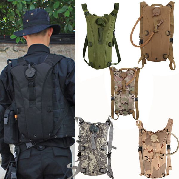 2.5/3l tactical outdoor hydration water backpack waterproof bag with bladder for hiking climbing riding 6 colors
2.5/3l tactical outdoor hydration water backpack waterproof bag with bladder for hiking climbing riding 6 colors