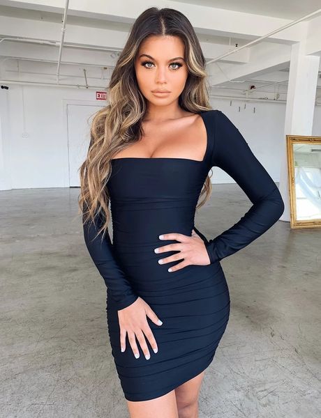 autumn and winter women's net red explosion models slim package hip dress long sleeve dress, Black;gray
autumn and winter women's net red explosion models slim package hip dress long sleeve dress, Black;gray
