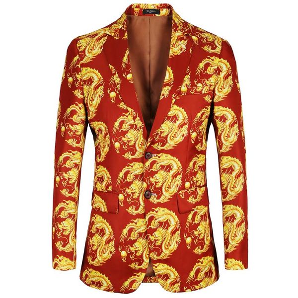 2020 dragon men blazer new arrival slim fit casual 2 button printed men floral design blazers male suits coat oversized jackets, White;black
2020 dragon men blazer new arrival slim fit casual 2 button printed men floral design blazers male suits coat oversized jackets, White;black