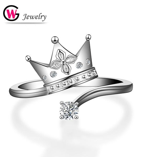 gw 2019 women ring queen crown silver engagement ring wedding clear cz authentic jewelry female women men fashion, Slivery;golden
gw 2019 women ring queen crown silver engagement ring wedding clear cz authentic jewelry female women men fashion, Slivery;golden