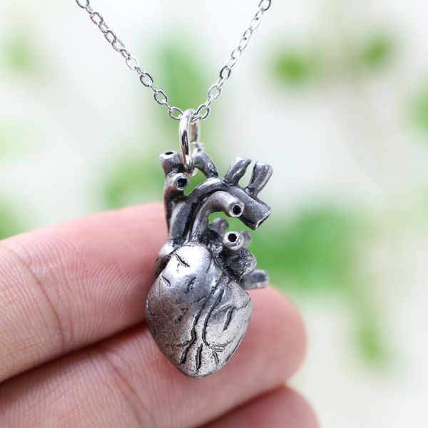 punk anatomia heart pendant anatomy jewelry anatomical heart necklace science biology necklaces antique silver women 17*30mm
punk anatomia heart pendant anatomy jewelry anatomical heart necklace science biology necklaces antique silver women 17*30mm
