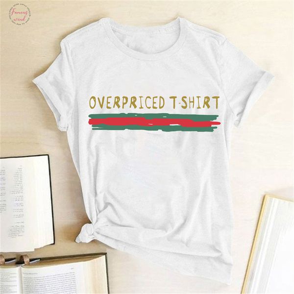 overpriced t shirt women fashion short sleeve crewneck harajuku graphic tee shirt female casual camiseta mujer 2020, White
overpriced t shirt women fashion short sleeve crewneck harajuku graphic tee shirt female casual camiseta mujer 2020, White