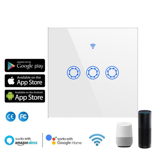 eu / uk no neutral smart touch switch voice control smart light switch tuya app single live wire wifi smart switch work with amazon alexa
eu / uk no neutral smart touch switch voice control smart light switch tuya app single live wire wifi smart switch work with amazon alexa