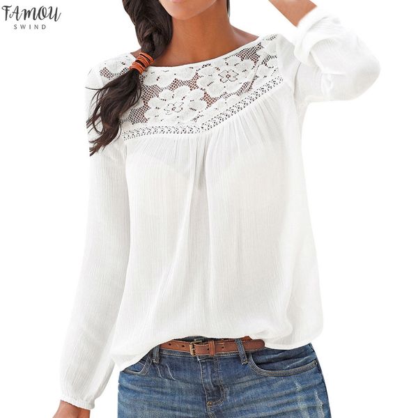 summer blouses for women 2019 women blouses casual cotton shirt long sleeve lace patchwork blouse female, White
summer blouses for women 2019 women blouses casual cotton shirt long sleeve lace patchwork blouse female, White