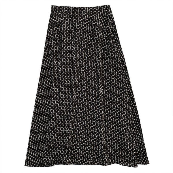 polka dot flower printed women a line chiffon maxi skirt high waist orange black skirts
polka dot flower printed women a line chiffon maxi skirt high waist orange black skirts