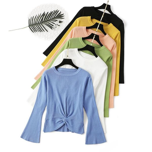 sweater autumn winter bottoming shirt knotted shirt long-sleeved sweater short paragraph careful machine leaking belly button, White;black
sweater autumn winter bottoming shirt knotted shirt long-sleeved sweater short paragraph careful machine leaking belly button, White;black