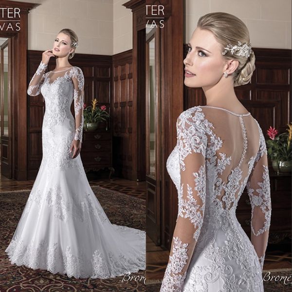 2019 african lace wedding dresses long sleeves count train mermaid wedding dress plus size custom made dubai bridal gowns modest, White
2019 african lace wedding dresses long sleeves count train mermaid wedding dress plus size custom made dubai bridal gowns modest, White
