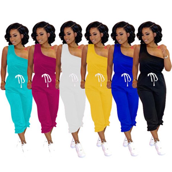 spot 2020 new european-style casual solid color one-shoulder vest feet pants sports two-piece suit, support mixed batch, White
spot 2020 new european-style casual solid color one-shoulder vest feet pants sports two-piece suit, support mixed batch, White
