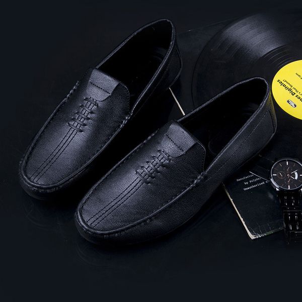 2019 spring and summer new style simple moccosins foot covering men's shoes korean-style driving men's casual shoes england mocc, Black
2019 spring and summer new style simple moccosins foot covering men's shoes korean-style driving men's casual shoes england mocc, Black
