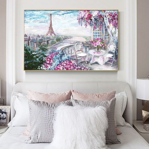 abstract flower oil painting wall art canvas prints and poster hand painted paris tower landscape picture for bedroom home decor
abstract flower oil painting wall art canvas prints and poster hand painted paris tower landscape picture for bedroom home decor
