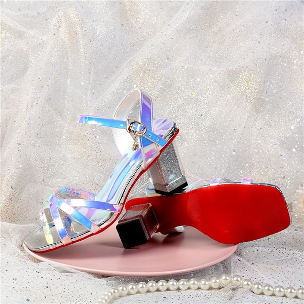 2020 new summer sandals red bottom sequin sandals high-heeled shoes thin heels sandalia feminina wedding sequins, Black
2020 new summer sandals red bottom sequin sandals high-heeled shoes thin heels sandalia feminina wedding sequins, Black