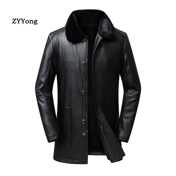 2020 winter brand men pu leather jacket new men's fashion warm fleece leather coat casual male wild jackets top, Black
2020 winter brand men pu leather jacket new men's fashion warm fleece leather coat casual male wild jackets top, Black