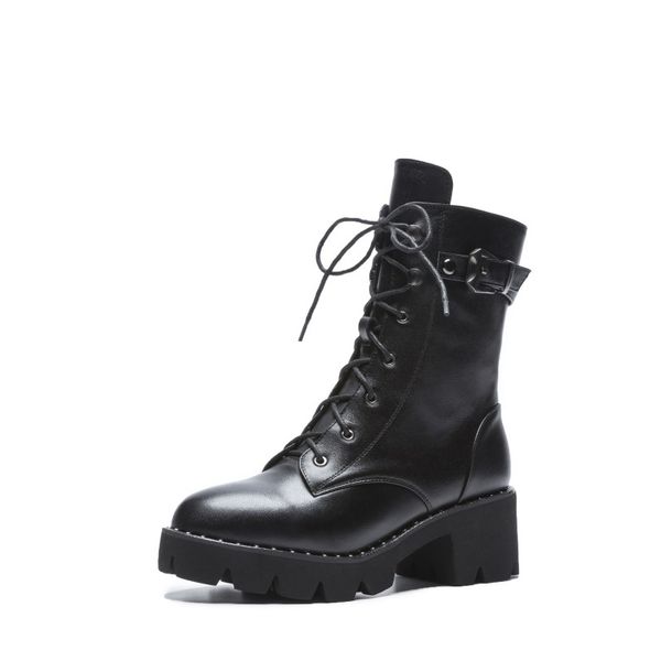 new motorcycle boots with buckle rivet booties with square thick heels genuine leatherwomen boots for spring autumn winter, Black
new motorcycle boots with buckle rivet booties with square thick heels genuine leatherwomen boots for spring autumn winter, Black