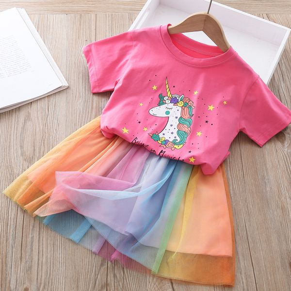 girl cartoon unicorn printing suit baby girl unicorn rainbow net short skirt two piece suit children vestidos, White
girl cartoon unicorn printing suit baby girl unicorn rainbow net short skirt two piece suit children vestidos, White