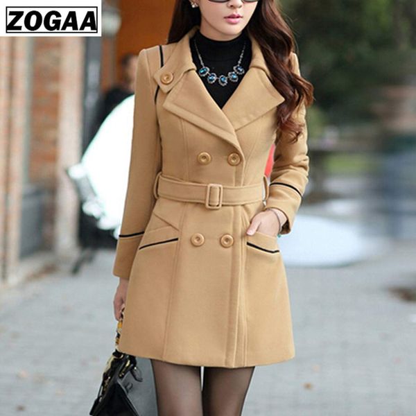 zogaa women's wool coat winter spring fashion long trench coat women warm clothes slim fit blends female solid woolen overcoat, Black
zogaa women's wool coat winter spring fashion long trench coat women warm clothes slim fit blends female solid woolen overcoat, Black