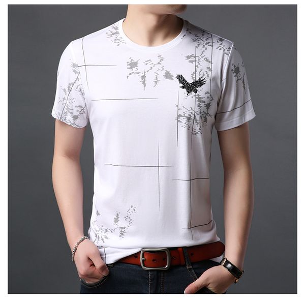designer solid color printed tshirts slim short sleeve crew neck mens fashion pullover casual tees, White;black
designer solid color printed tshirts slim short sleeve crew neck mens fashion pullover casual tees, White;black