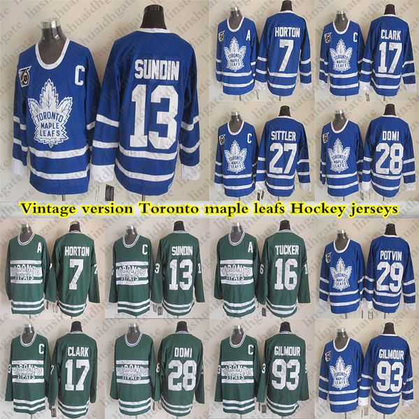 toronto maple leafs vintage version hockey jersey 13 sundin 17 clark 93 gilm0ur 7 horton 27 sittler 16 tucker 28 domijerseys, Black;red
toronto maple leafs vintage version hockey jersey 13 sundin 17 clark 93 gilm0ur 7 horton 27 sittler 16 tucker 28 domijerseys, Black;red