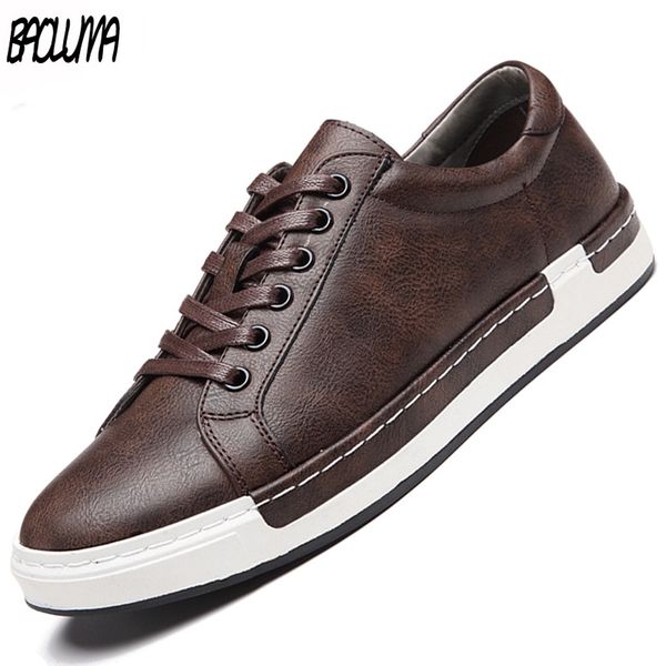 brand autumn new mens casual shoes leather man flats lace-up simple stylish shoes male oxford large sizes, Black
brand autumn new mens casual shoes leather man flats lace-up simple stylish shoes male oxford large sizes, Black
