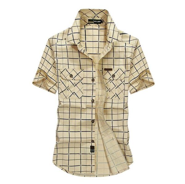 plaid loose size 5xl men shirts summer afs jeep brand clothing camiseta masculina plaid cotton short sleeve men 's shirt super, White;black
plaid loose size 5xl men shirts summer afs jeep brand clothing camiseta masculina plaid cotton short sleeve men 's shirt super, White;black
