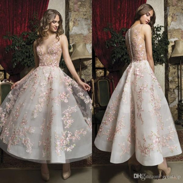 short pink floral prom dresses lace appliques sheer neck formal wear ankle length evening gowns girls homecoming dress abendkleider, Black
short pink floral prom dresses lace appliques sheer neck formal wear ankle length evening gowns girls homecoming dress abendkleider, Black
