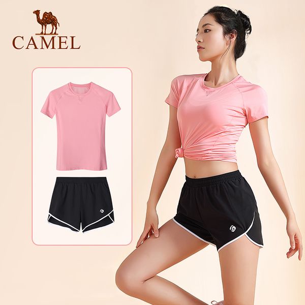 camel women's tracksuit summer woman yoga suit running clothing women two-piece suit gym female t-shirt short pants, Black;blue
camel women's tracksuit summer woman yoga suit running clothing women two-piece suit gym female t-shirt short pants, Black;blue