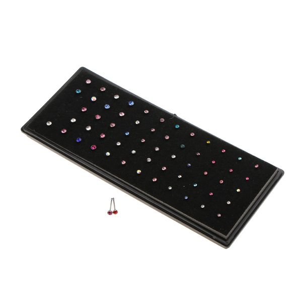 60pcs nose rings nose bone nose studs hypoallergenic stainless steel crystal body piercing jewelry, Slivery;golden
60pcs nose rings nose bone nose studs hypoallergenic stainless steel crystal body piercing jewelry, Slivery;golden