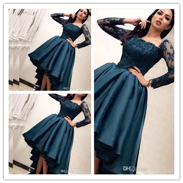 arabic dubai high low prom dresses 2020 long sleeve vintage lace appliques beaded formal party evening dress saudi arabia vestidos de fiesta, Black;red
arabic dubai high low prom dresses 2020 long sleeve vintage lace appliques beaded formal party evening dress saudi arabia vestidos de fiesta, Black;red