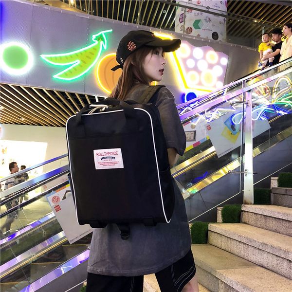 backpack male casual college student bag 2020 summer new korean fashion nylon cloth couple backpack women