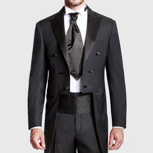 2017 british style bespoke black groomtailcoat peaked lapel long tail men wedding suits bridegroom dress coat(jacket+pants, White;black
2017 british style bespoke black groomtailcoat peaked lapel long tail men wedding suits bridegroom dress coat(jacket+pants, White;black
