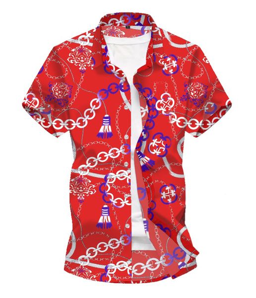 new men chain fashion 3d printed shirt pattern personalized casual short-sleeved floral shirt, White;black
new men chain fashion 3d printed shirt pattern personalized casual short-sleeved floral shirt, White;black