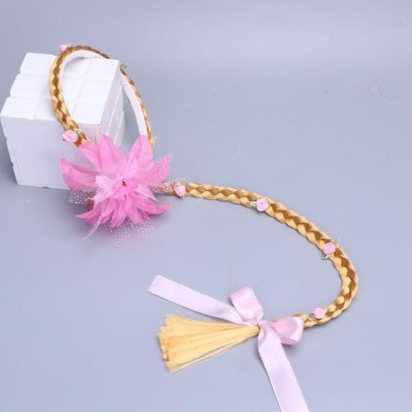 girls accessories headband tangled wig blondes cosplay weaving braid sweet show hoop cartoon performance princess hair clasp, Slivery;white
girls accessories headband tangled wig blondes cosplay weaving braid sweet show hoop cartoon performance princess hair clasp, Slivery;white