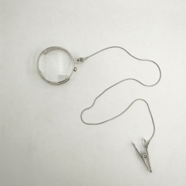 vintage silver monocle, Black 
vintage silver monocle, Black