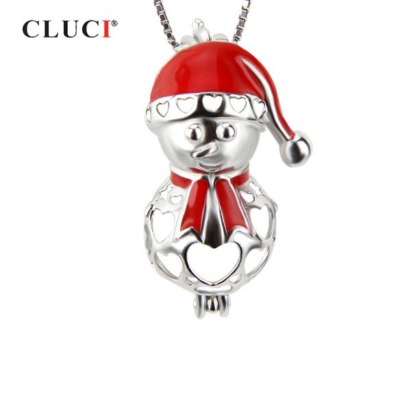 cluci 925 sterling silver christmas charm pendant for women lovely snowman shaped christmas pendant jewelry pearl locket
cluci 925 sterling silver christmas charm pendant for women lovely snowman shaped christmas pendant jewelry pearl locket