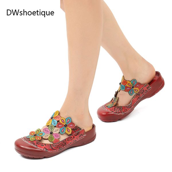 fashion flower print genuine leather women slides flat close toe summer slipper, Black
fashion flower print genuine leather women slides flat close toe summer slipper, Black
