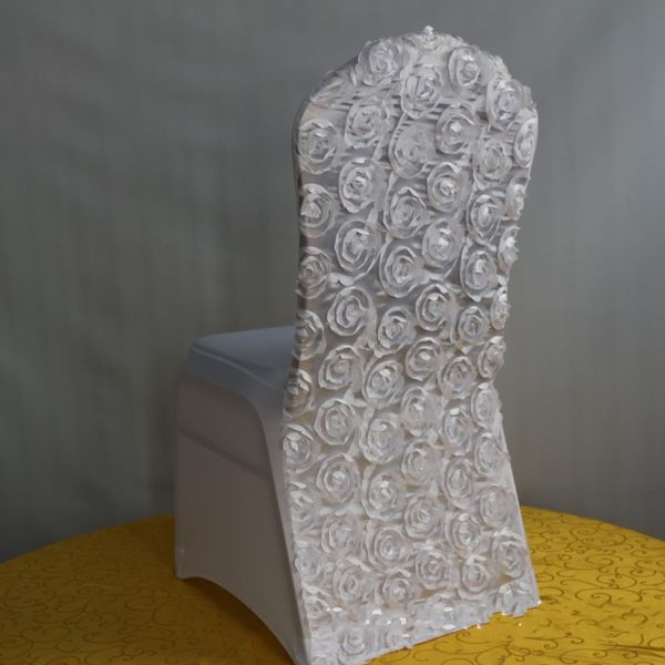 universal white 3d rose wedding party chair covers white spandex lycra chair cover for wedding party banquet many color
universal white 3d rose wedding party chair covers white spandex lycra chair cover for wedding party banquet many color